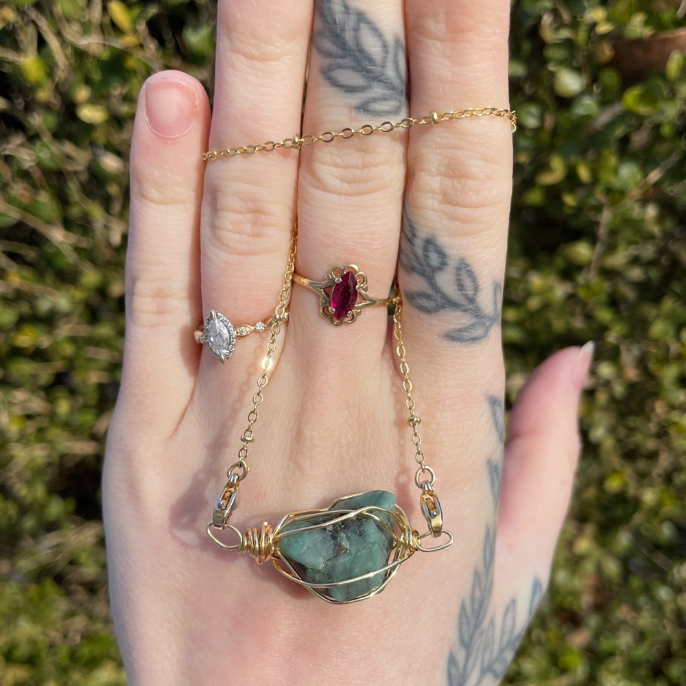 Emerald Interchangeable Necklace - image 3